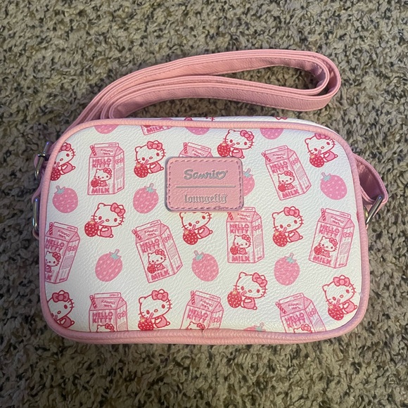 Hello Kitty Strawberry Milk loungefly bag - Picture 1 of 3